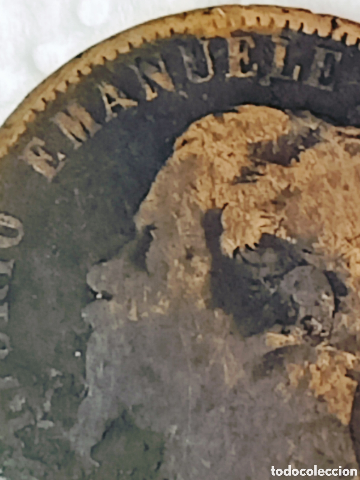 Monedas con errores: Moneda Vittorio Ema.II (1863) error Combinado - Foto 5