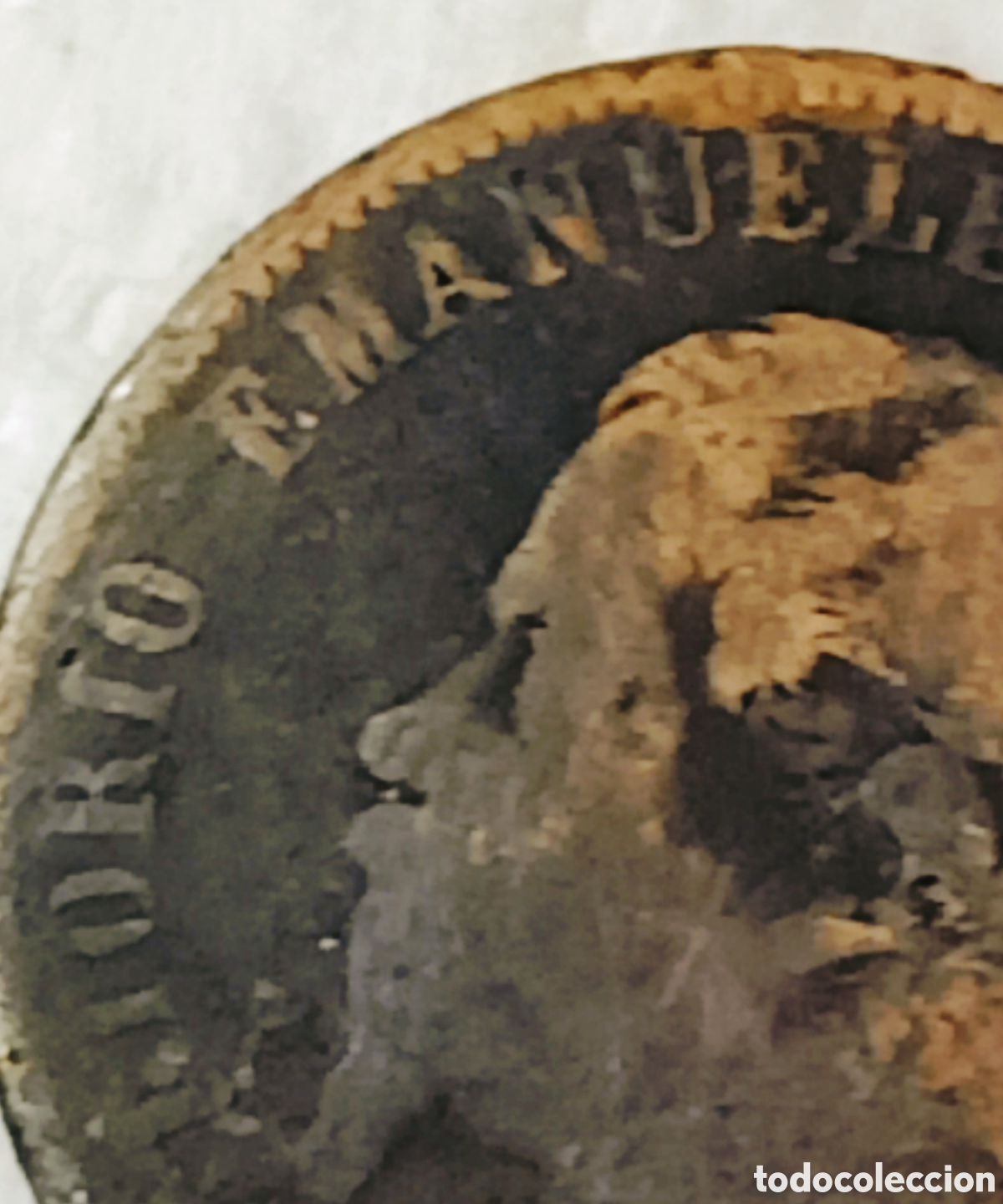 Monedas con errores: Moneda Vittorio Ema.II (1863) error Combinado - Foto 6