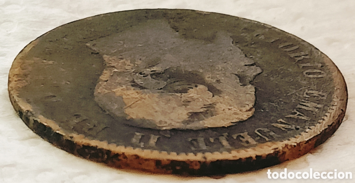 Monedas con errores: Moneda Vittorio Ema.II (1863) error Combinado - Foto 11