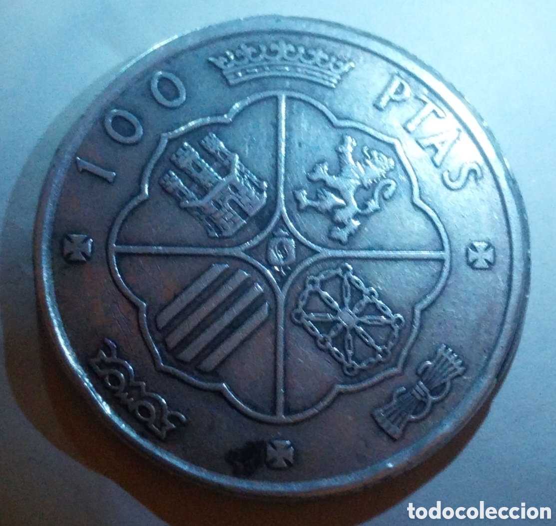 Monedas con errores: 100 Ptas 1966 *66 Plata Error Cospel Mordedura MBC+ - Foto 4