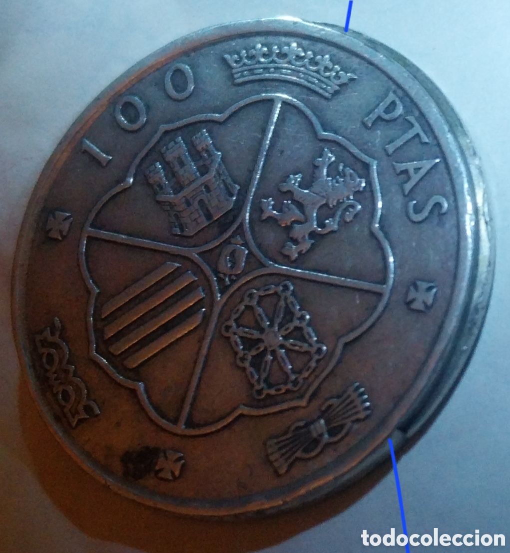 Monedas con errores: 100 Ptas 1966 *66 Plata Error Cospel Mordedura MBC+ - Foto 5