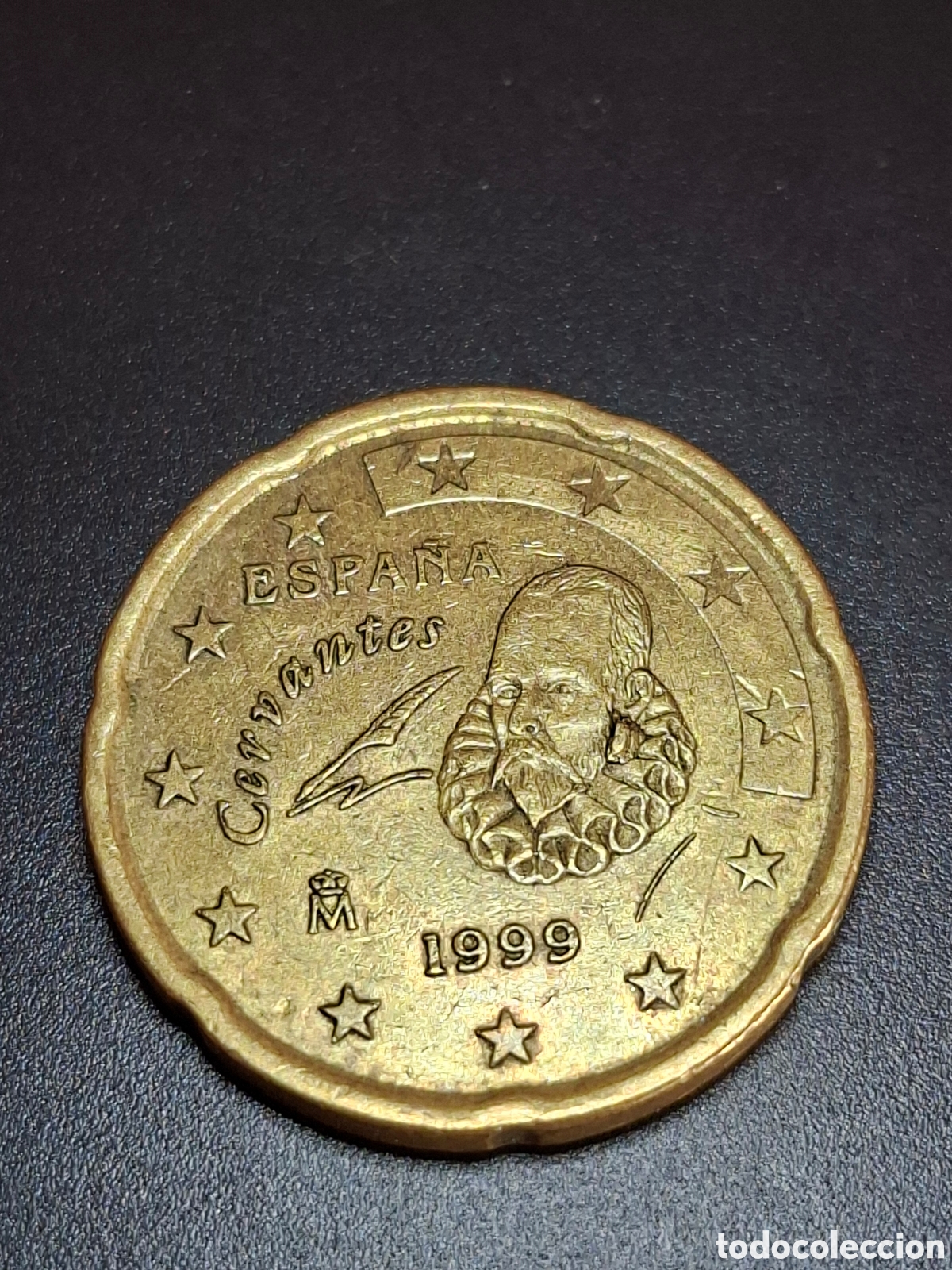 Monedas con errores: 20 centimos 1999 espa&ntilde;a exceso metal - Foto 3