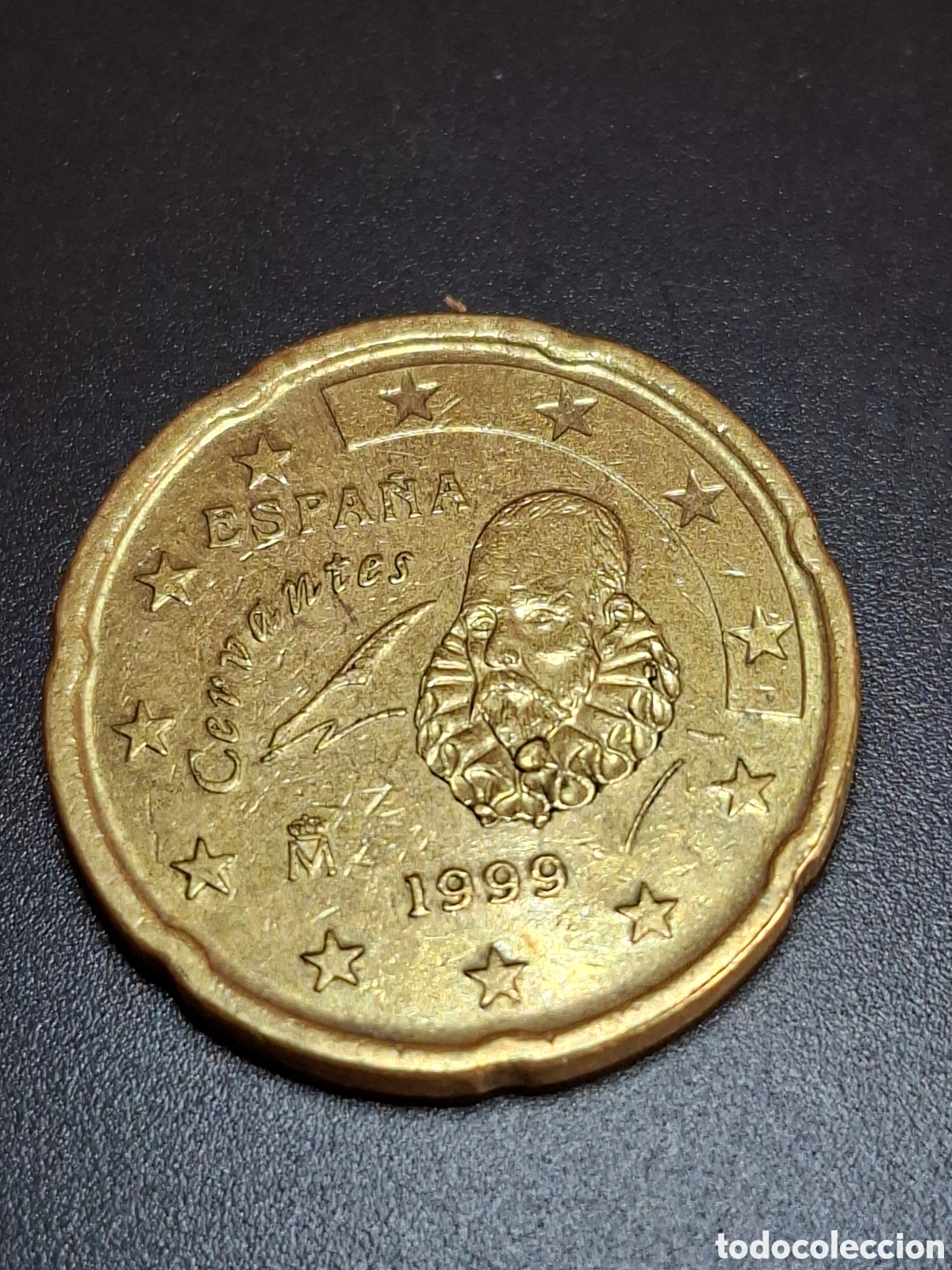 Monedas con errores: 20 centimos 1999 espa&ntilde;a exceso metal - Foto 4