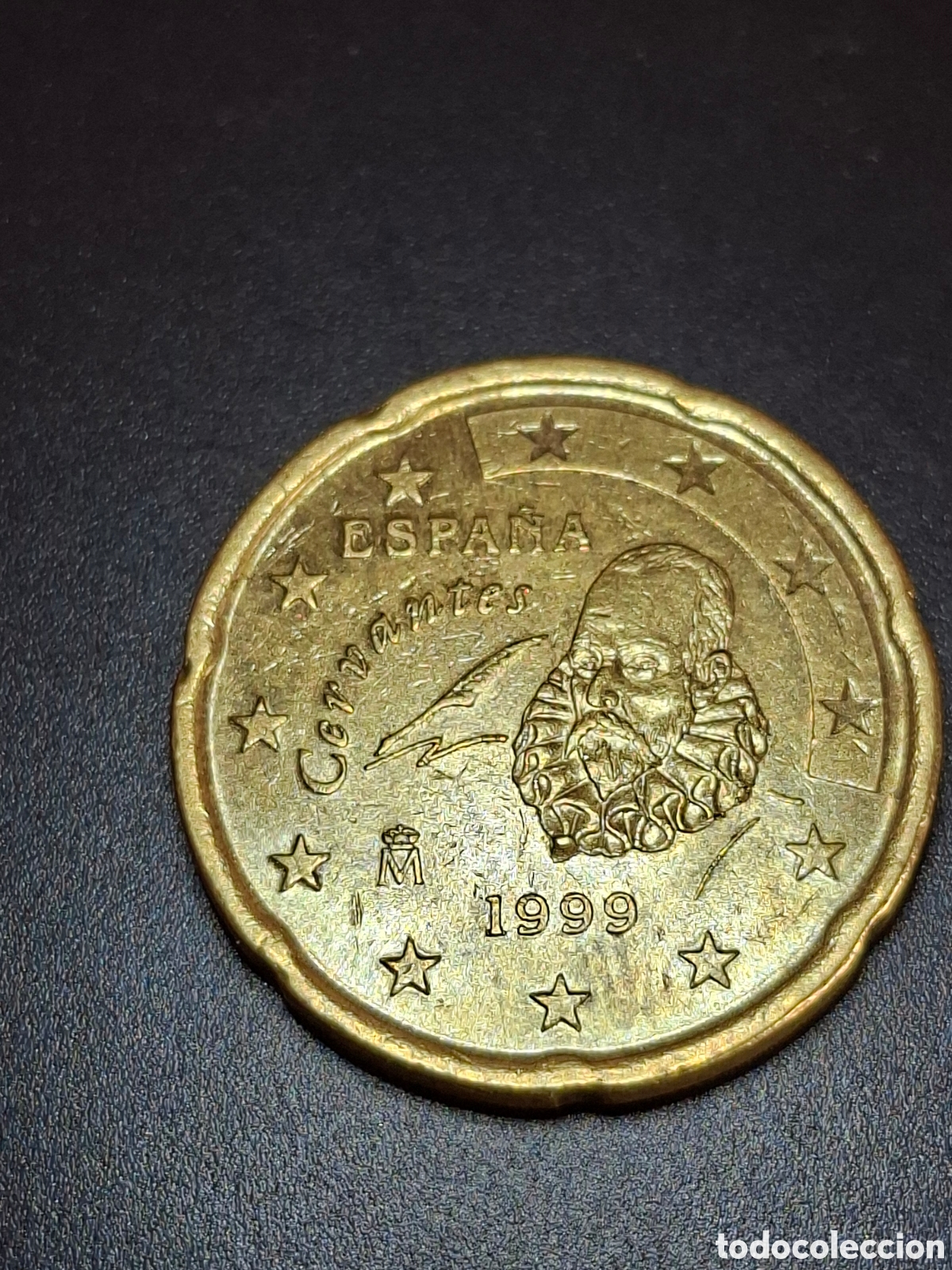 Monedas con errores: 20 centimos 1999 espa&ntilde;a exceso metal