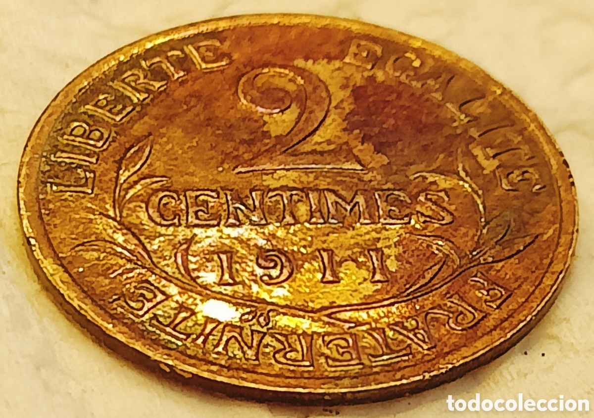 Monedas con errores: Moneda Francia (1911) var&iacute;ante - Foto 12