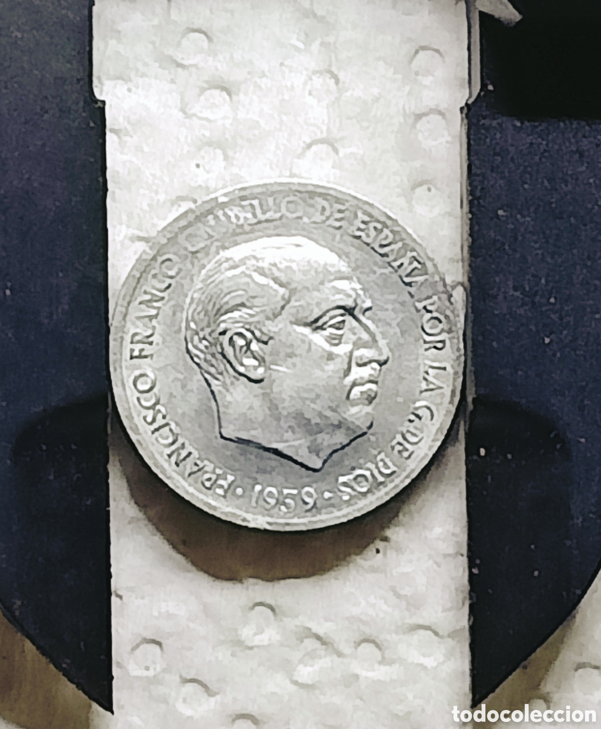 Monedas con errores: Moneda Espa&ntilde;a (1959)SC/errores - Foto 4