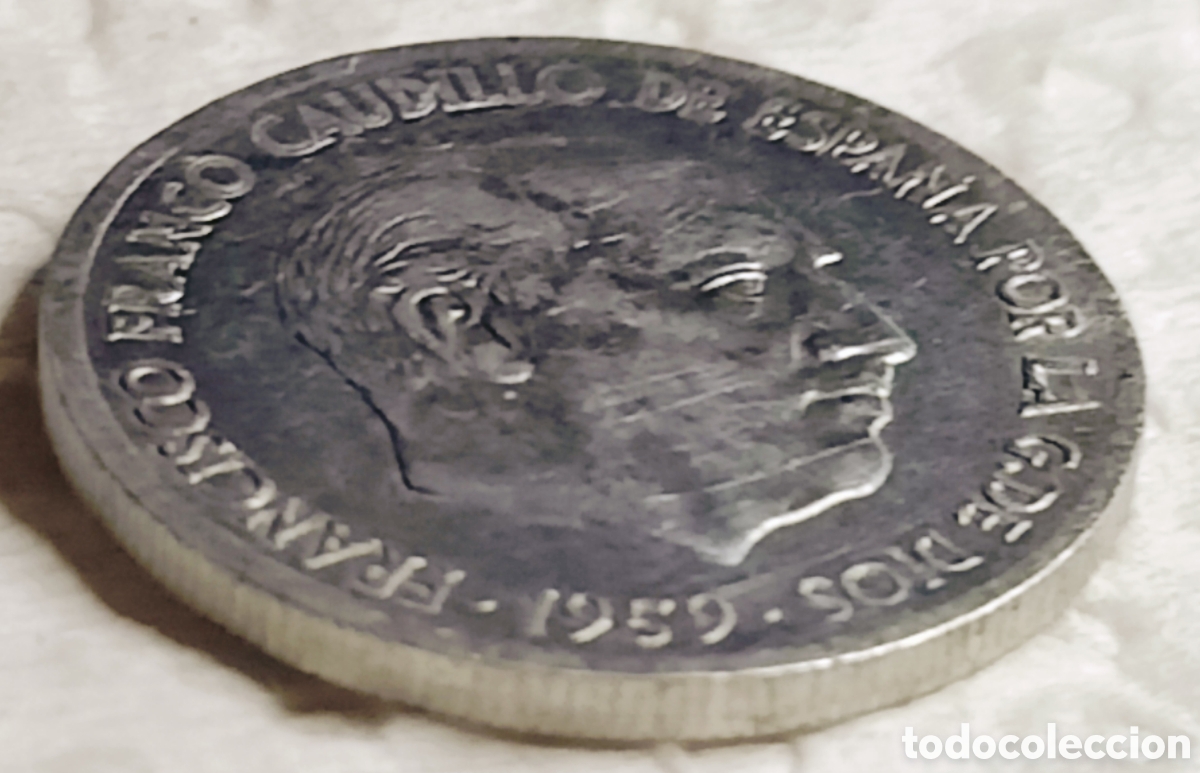 Monedas con errores: Moneda Espa&ntilde;a (1959)SC/errores - Foto 22