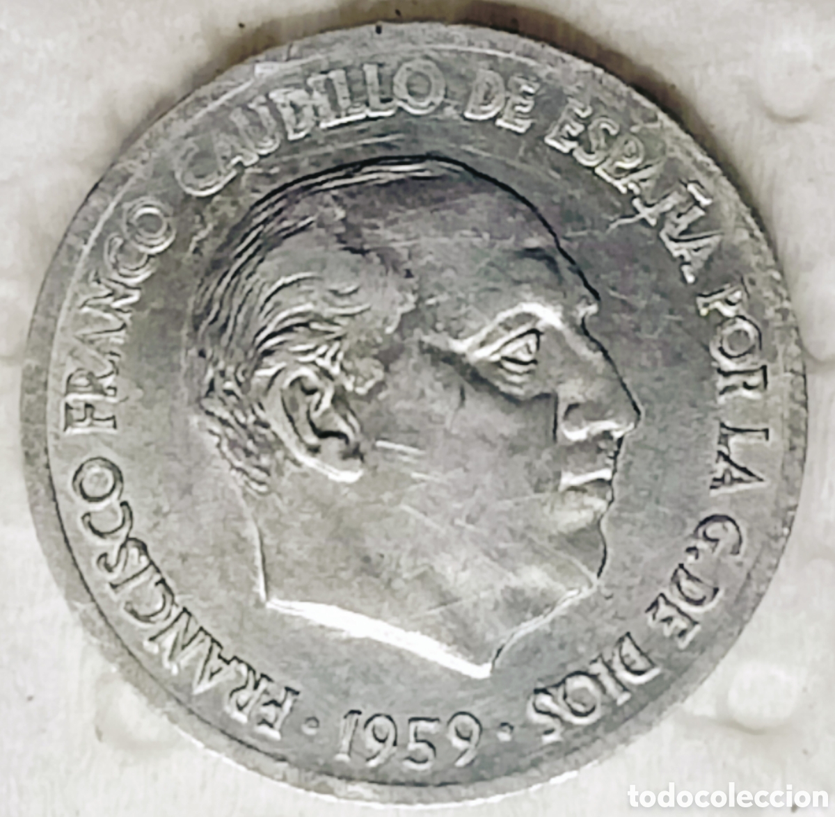 Monedas con errores: Moneda Espa&ntilde;a (1959)SC/errores - Foto 1