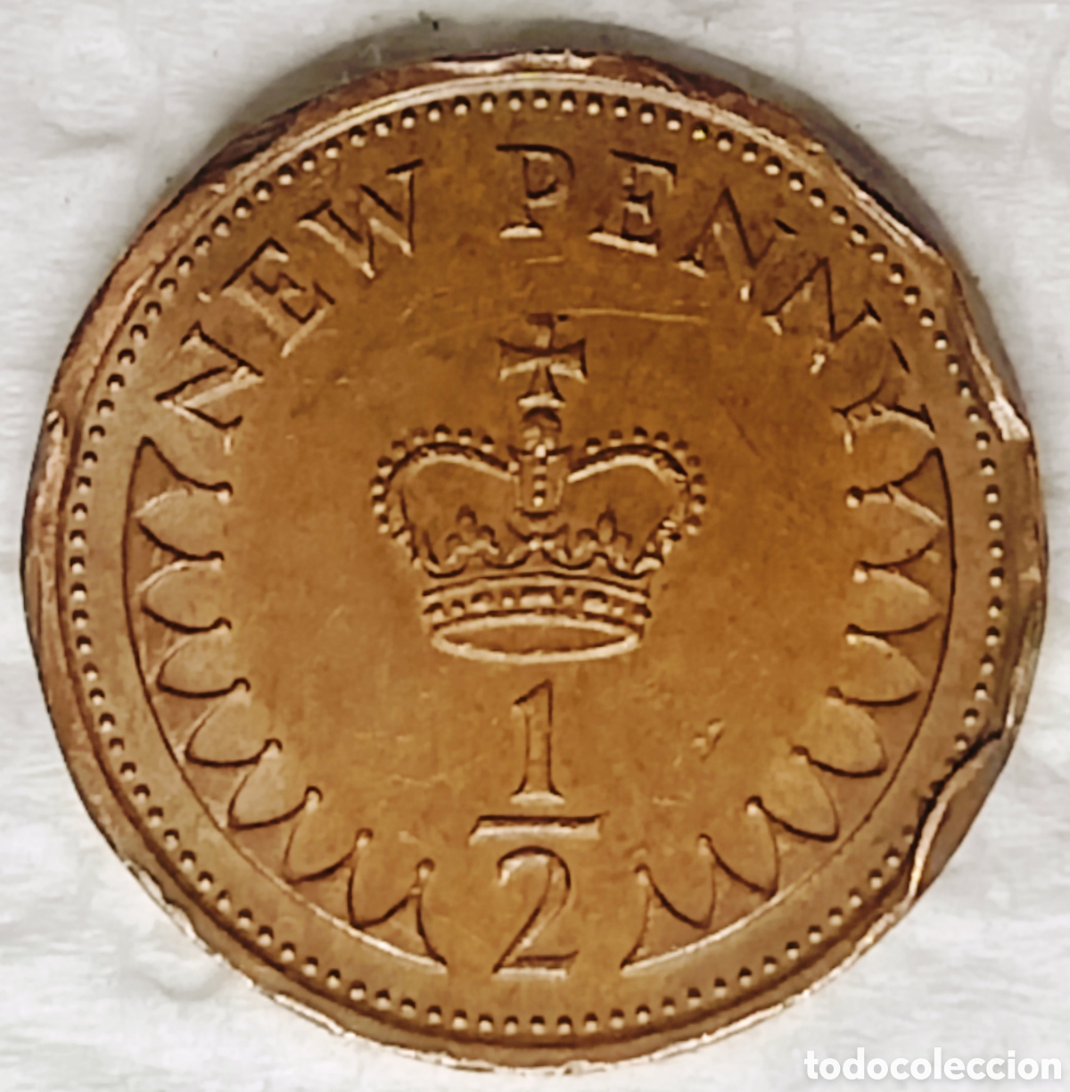 Monedas con errores: Moneda R.Unido (1975) error mayor - Foto 2