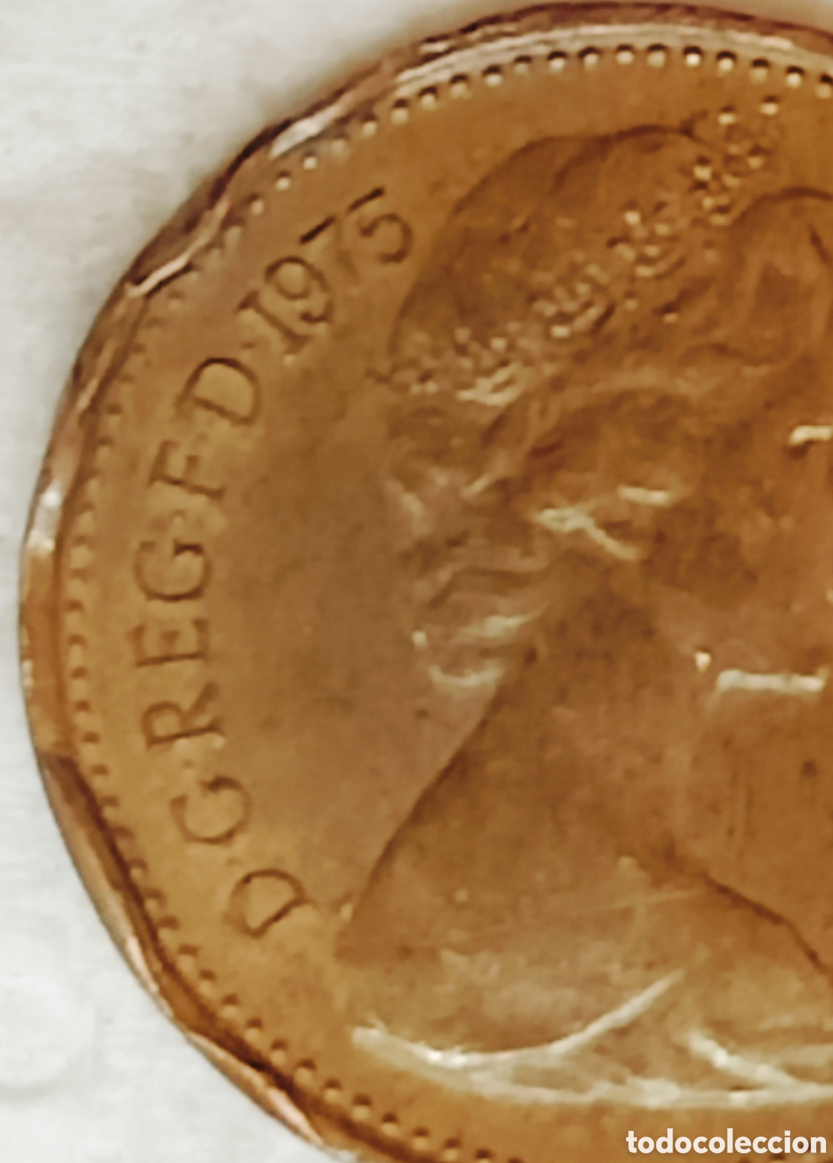 Monedas con errores: Moneda R.Unido (1975) error mayor - Foto 5