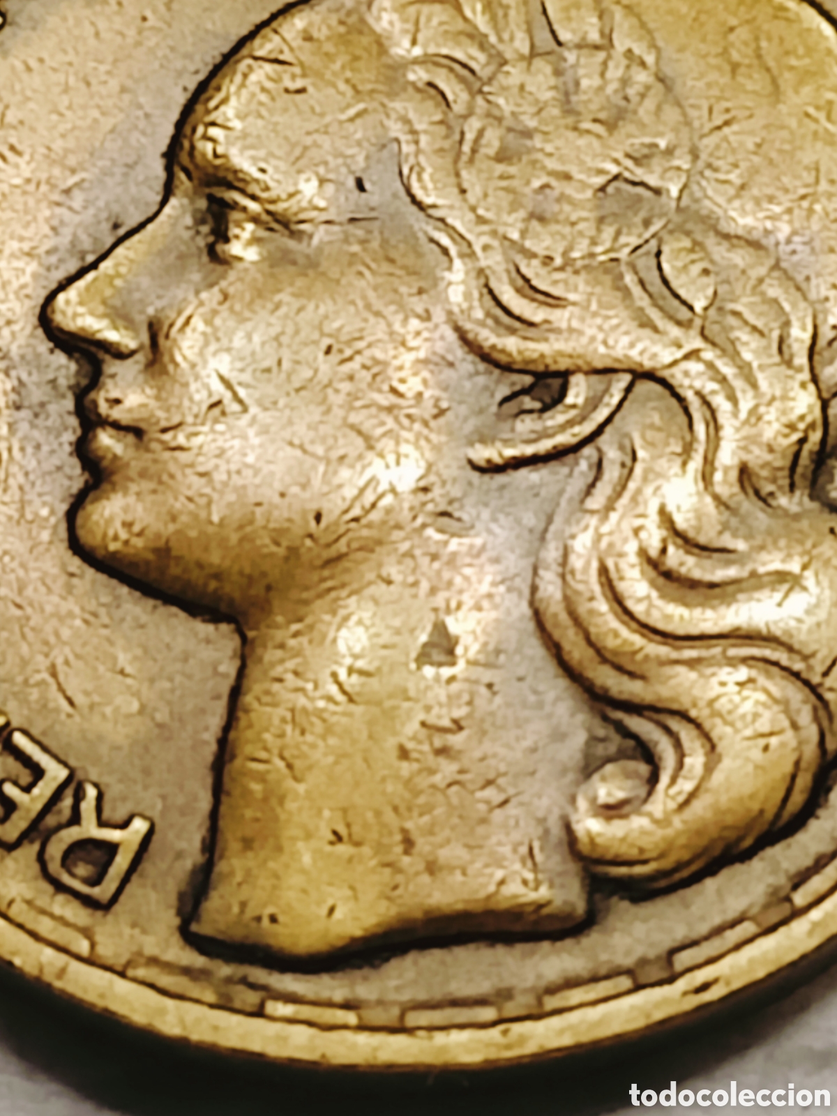 Monedas con errores: Moneda Francia (1953-B) var&iacute;ante - Foto 10