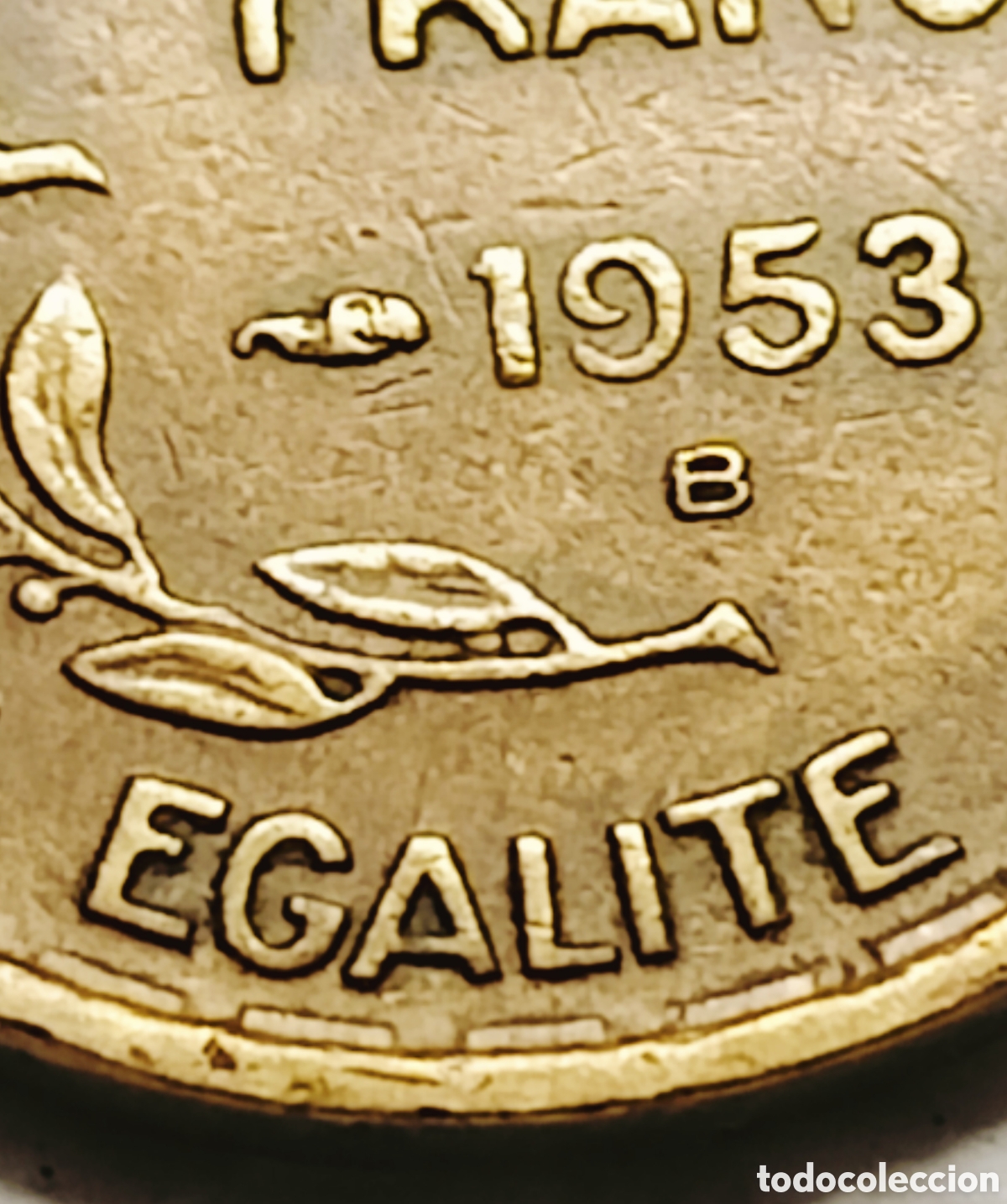 Monedas con errores: Moneda Francia (1953-B) var&iacute;ante - Foto 13