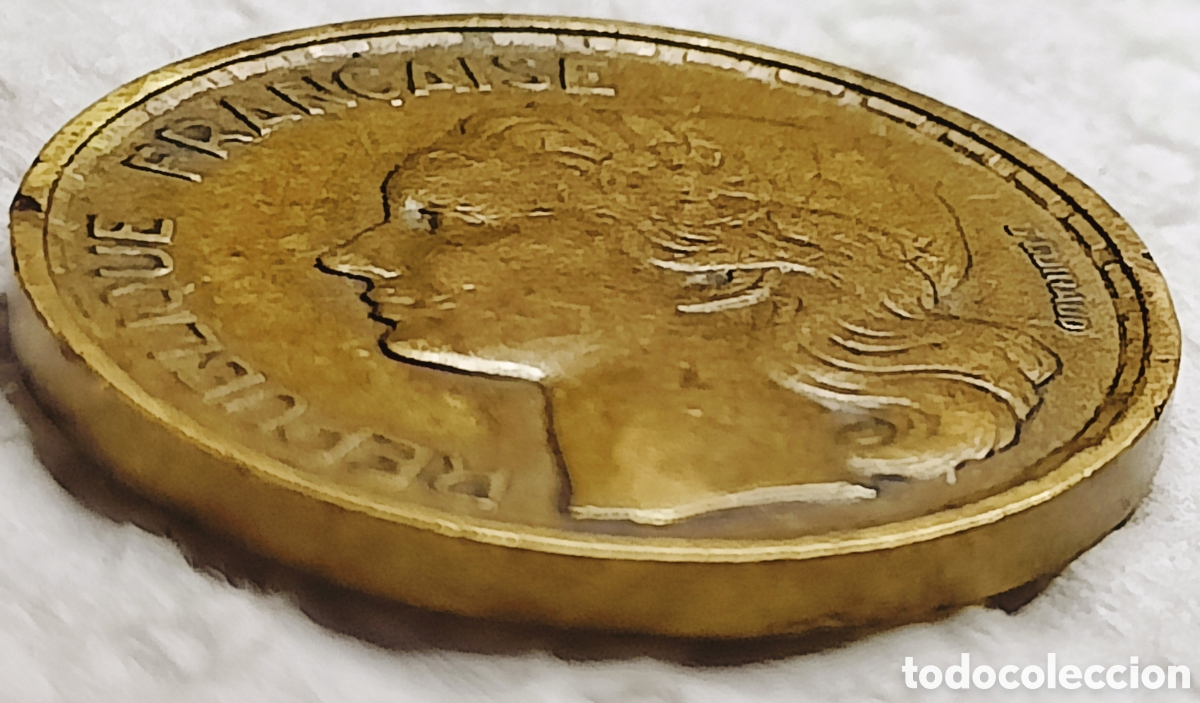 Monedas con errores: Moneda Francia (1953-B) var&iacute;ante - Foto 18