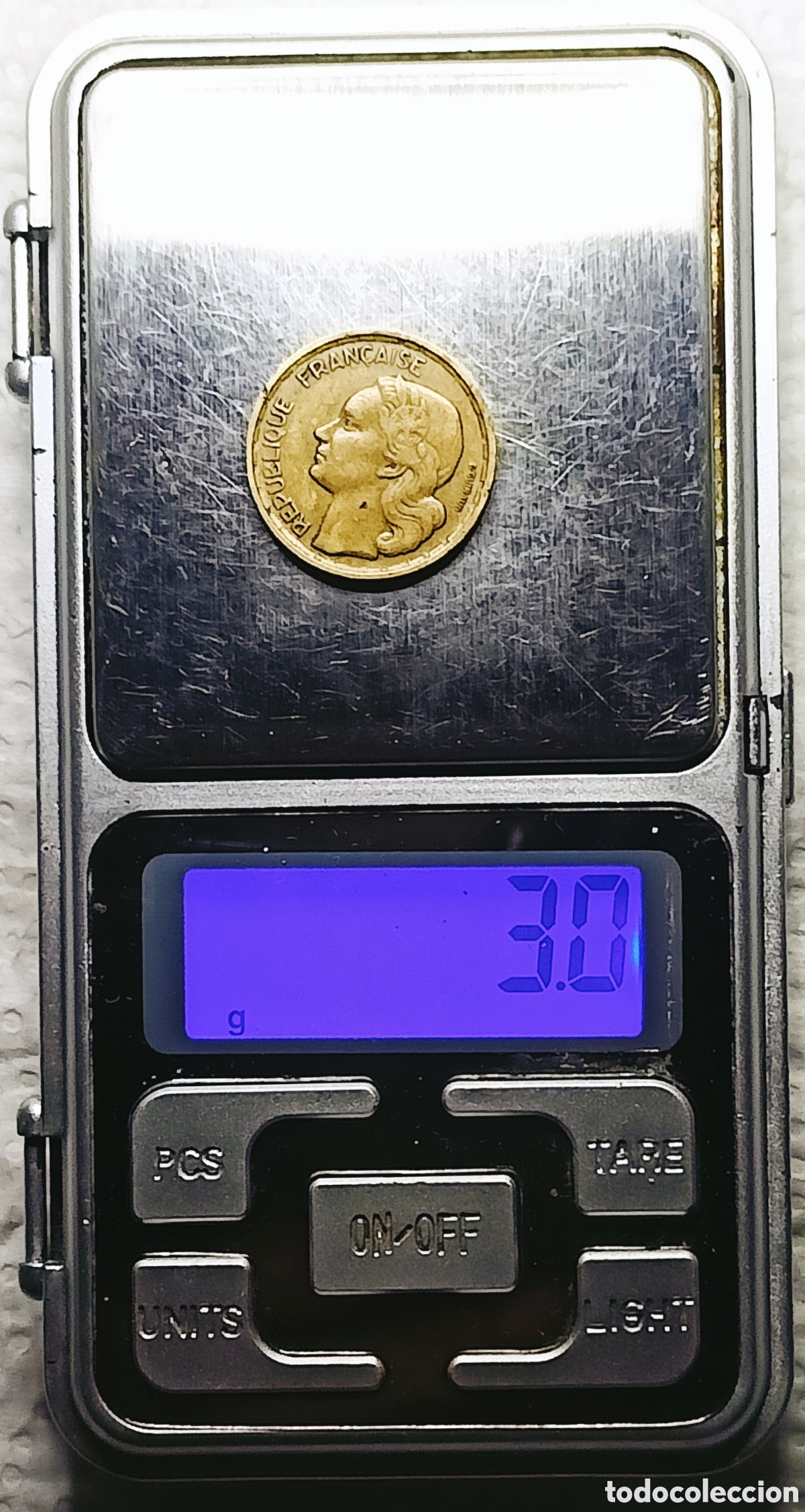 Monedas con errores: Moneda Francia (1953-B) var&iacute;ante - Foto 30