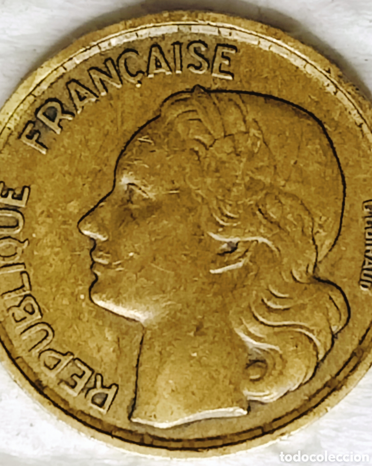 Monedas con errores: Moneda Francia (1953-B) var&iacute;ante