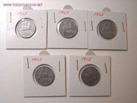 Monedas de Espa&ntilde;a: 10 CENTIMOS DE 1945   (7) - Foto 1