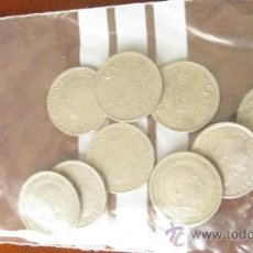 Monedas de España: LOTE DE 10 MONEDAS DE 5 PESETAS, DIFERENES AÑOS, JUAN CARLOS I Y CAUDILLO.. Lote 23961442