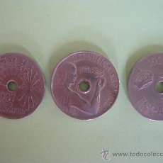 Monedas de España: LOTE DE 3 MONEDAS DE 25 CTM DE 1927 , 1934 Y 1937 ( A 4 ). Lote 26433347