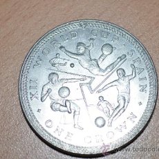 Monnaies d'Espagne: MONEDA DE PLATA XII WORLD CUP SPAIN 1 CORONA DE ELISABETH II 1982 DE COLECCION. Lote 33319962