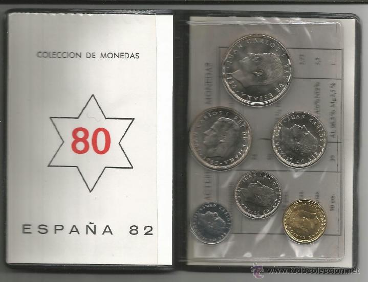 Monedas de Espa&ntilde;a: Cartera con las monedas del a&ntilde;o 1980 - Foto 2