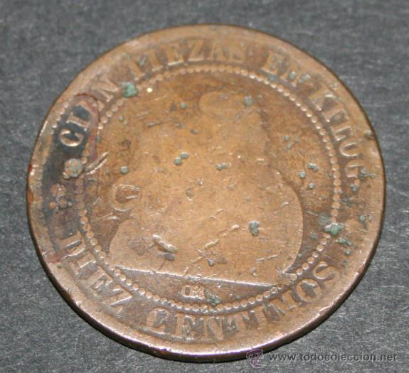 Monedas de Espa&ntilde;a: MONEDA DE 10 CENTIMOS - GOVIERNO PROVISIONAL 1870 - 2M - Foto 1