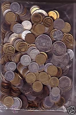 Monedas de España: ESPAÑA 1 kilo de monedas Españolas, algunas sin circular !SORPRESA!!!!!! **NUMISBUR*** - Foto 1 - 304527508