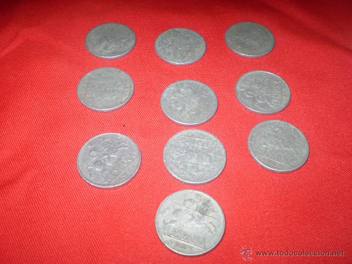 Monedas de Espa&ntilde;a: LOTE DE 10 MONEDAS 1941-1945 10 CENTIMOS - Foto 1