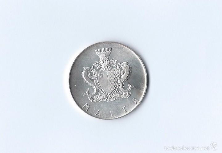 Monedas de Espa&ntilde;a: Moneda 2 libras malta 1972 - Foto 2