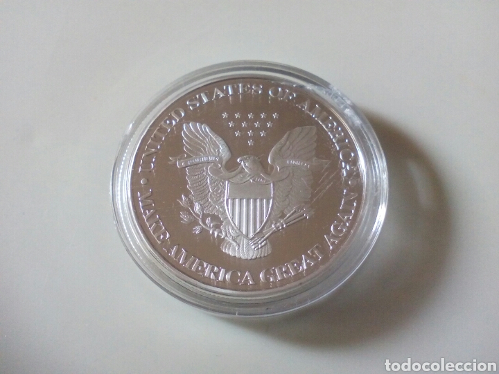 Monedas de Espa&ntilde;a: MONEDA DE PLATEADA DE DONALD TRUMP - Foto 2