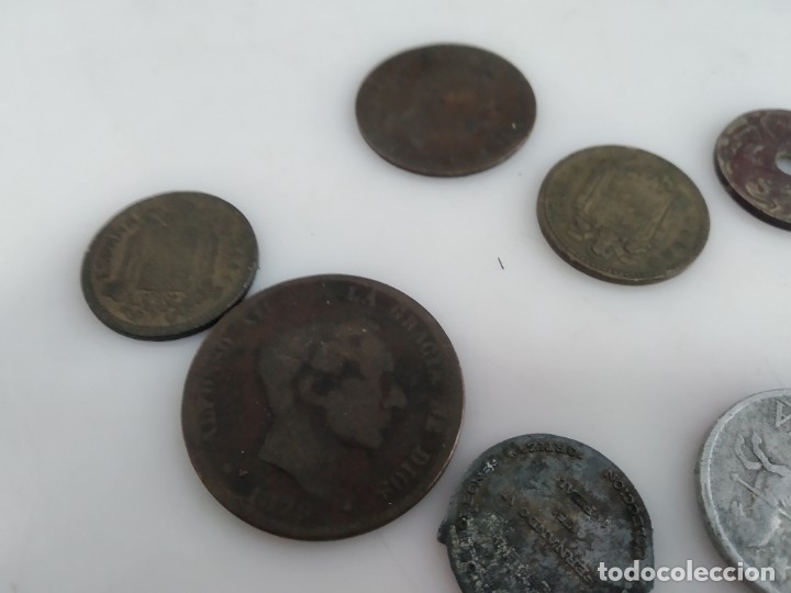 Monedas de Espa&ntilde;a: lote de monedas antiguas - Foto 11