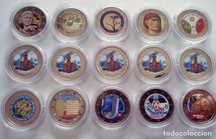Monedas de España: Lote 15 Monedas 2 Euros Color - Foto 1 - 209675077