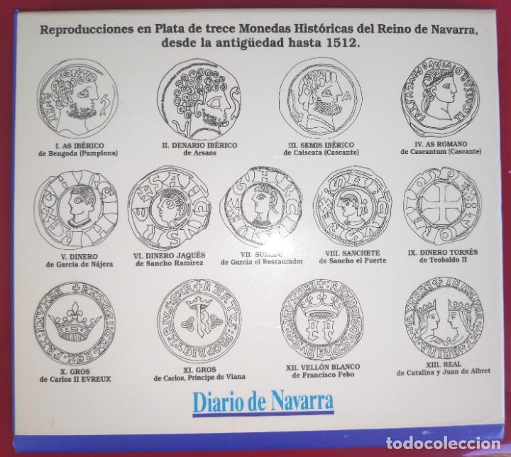 Monedas de España: NAVARRA 13 MONEDAS DE PLATA- COLECCION EN ESTUCHE *MONEDAS DEL REYNO DE NAVARRA -1*COMPLETA + FICHAS - Foto 10 - 283210253