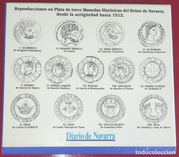 Monedas de España: NAVARRA 13 MONEDAS DE PLATA- COLECCION EN ESTUCHE *MONEDAS DEL REYNO DE NAVARRA -1*COMPLETA + FICHAS - Foto 13 - 283210253