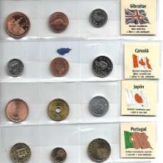 Monedas de España: GRAN COLECCION MONEDAS DEL MUNDO 77 PAISES DISTINTOS 58 EN MONEDAS 19 EN BILLETES TOTAL 183 PIEZAS. Lote 316514343