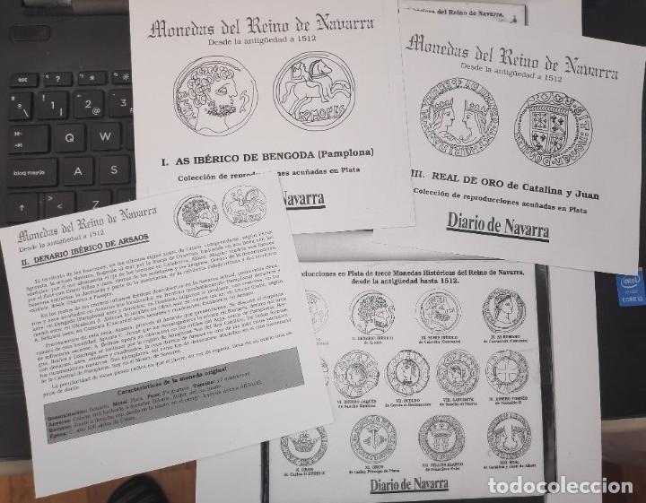 Monedas de España: NAVARRA 13 MONEDAS DE PLATA- COLECCION EN ESTUCHE *MONEDAS DEL REYNO DE NAVARRA -1*COMPLETA + FICHAS - Foto 14 - 283210253