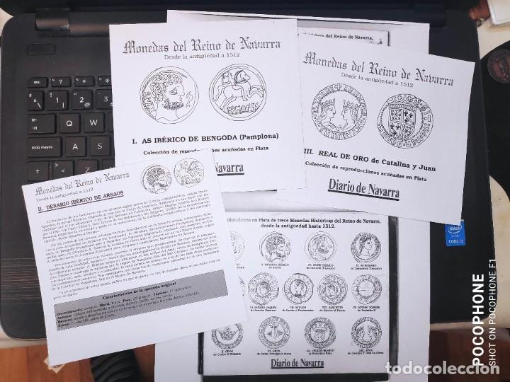 Monedas de España: NAVARRA 13 MONEDAS DE PLATA- COLECCION EN ESTUCHE *MONEDAS DEL REYNO DE NAVARRA -1*COMPLETA + FICHAS - Foto 18 - 283210253