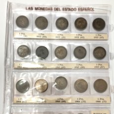 Monedas de España: HOJA PRONUMAS PESETAS AÑOS 1953 , 1963 Y 1966.. Lote 279418043
