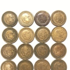 Monedas de España: 1 PESETA DE 1947 *53. LOTE DE 16 MONEDAS. ESPECIAL REVENDEDOR.. Lote 280730773
