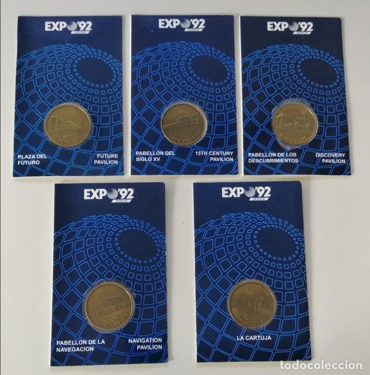 Monedas de Espa&ntilde;a: LOTE 5 MONEDAS DE LA EXPO 92 - Foto 1