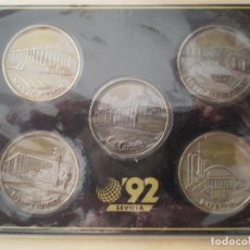 Monedas de España: ESTUCHE 5 MONEDAS CONMEMORATIVAS EXPO SEVILLA 92. Lote 313297808