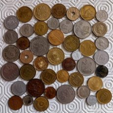 Monedas de España: 45 MONEDAS DE DIVERSOS PAÍSES - TODAS DIFERENTES. Lote 321492773