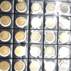 Monedas de España: HOJA PARDO DE PESETAS DE FRANCO. 29 PIEZAS.DIVERSOS AÑOS Y ESTADOS DE CONSERVACIÓN.. Lote 329526248