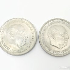 Monedas de España: 50 PESETAS SIN CIRCULAR. 1957. *58 Y *67. BONITA PAREJA.. Lote 339921028