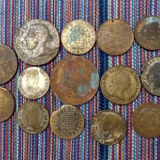 Monedas de España: X- BARATO LOTE DE CATORCE MONEDAS FALSAS DE ÉPOCA Y COPIAS. VER FOTOS.. Lote 355184533