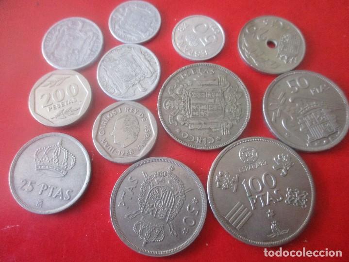 Monedas de Espa&ntilde;a: Lote 12 monedas espa&ntilde;olas diferentes - Foto 2