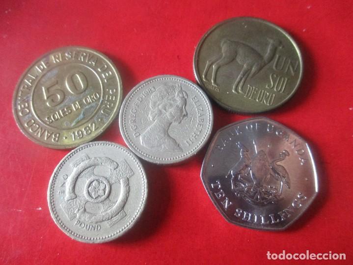Monedas de Espa&ntilde;a: Lote de 5 monedas extranjeras diferentes - Foto 1