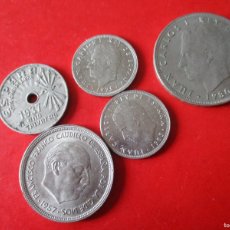 Monedas de España: LOTE 5 MONEDAS ESPAÑOLAS DIFERENTES. Lote 363973596