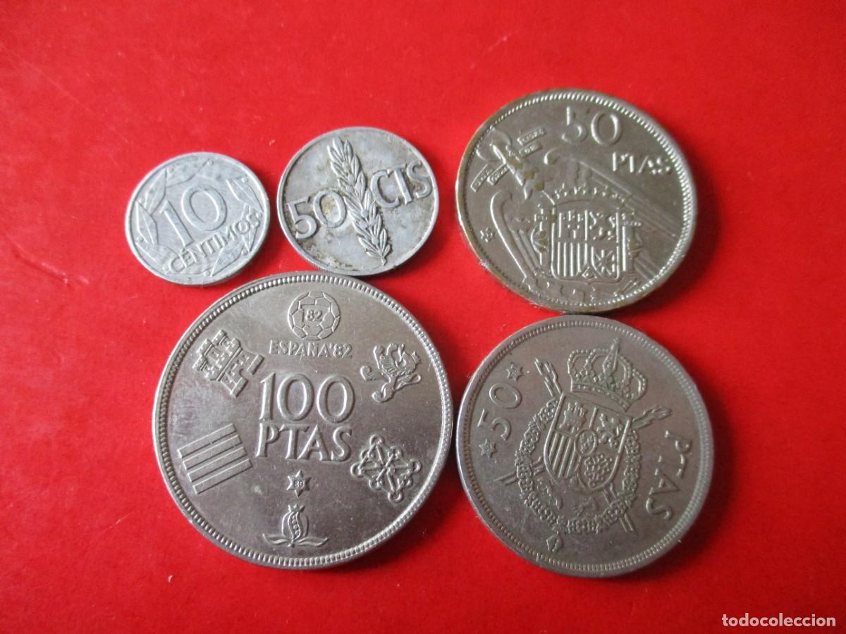 Monedas de Espa&ntilde;a: Lote 5 monedas espa&ntilde;olas diferentes - Foto 2
