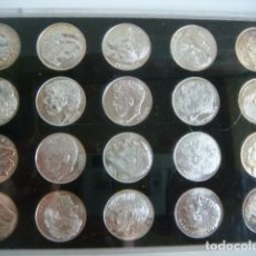 Monedas de España: COLECCION DE MONEDAS EN PLATA DE 925/000 REAL VALLADOLID S.A.D.DE LOS JUGADORES 20 MONEDAS. Lote 365747611