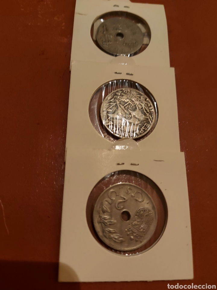 Monedas de Espa&ntilde;a: 3antiguas1937 1925 1927 - Foto 2